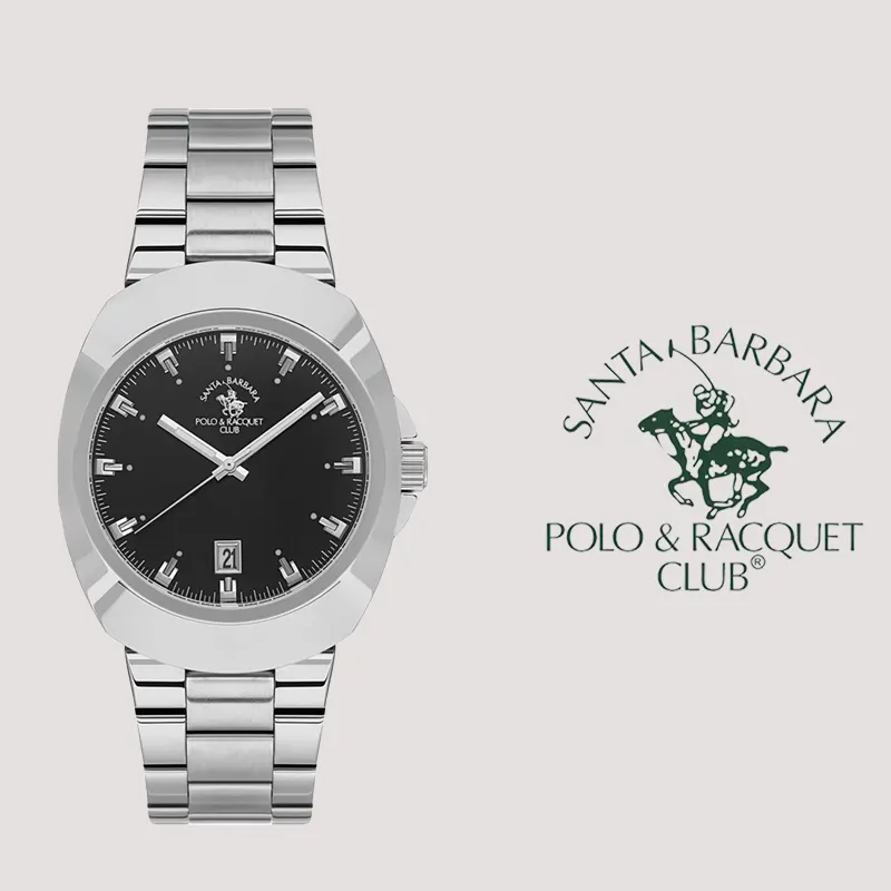 Santa Barbara Polo & Racquet Club Black Dial Ladies Watch- SB.1.10600-1